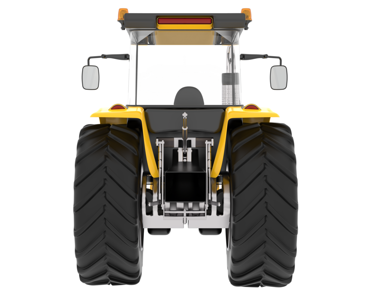 Big tractor isolated on background. 3d rendering - illustration png