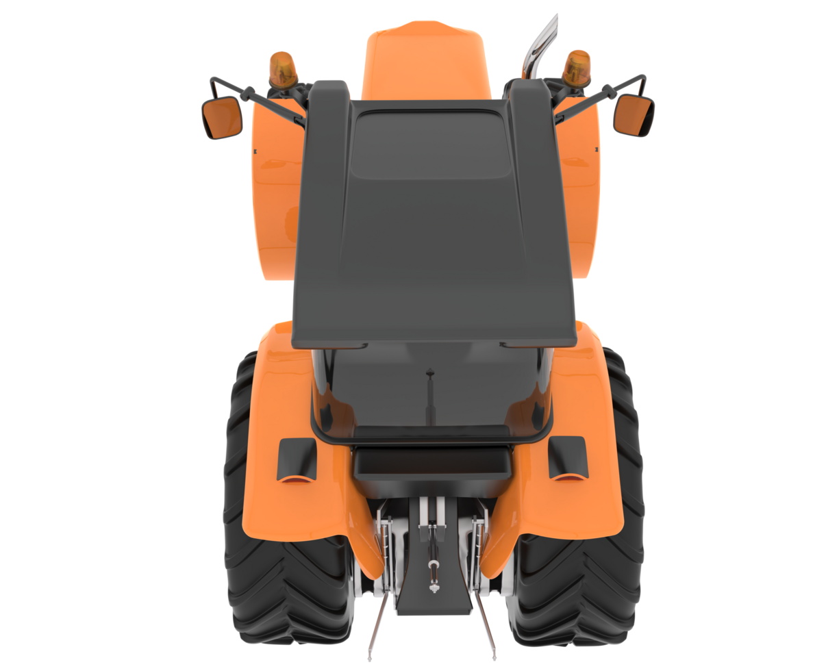 Big tractor isolated on background. 3d rendering - illustration png