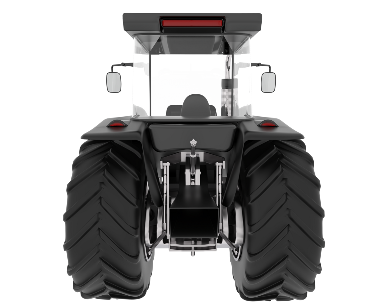 Big tractor isolated on background. 3d rendering - illustration png