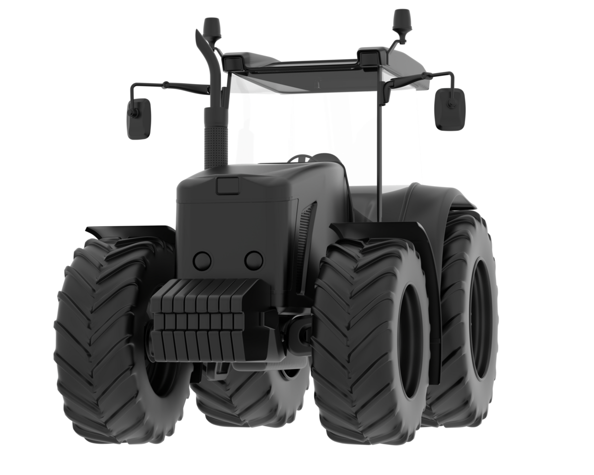 Big tractor isolated on background. 3d rendering - illustration png
