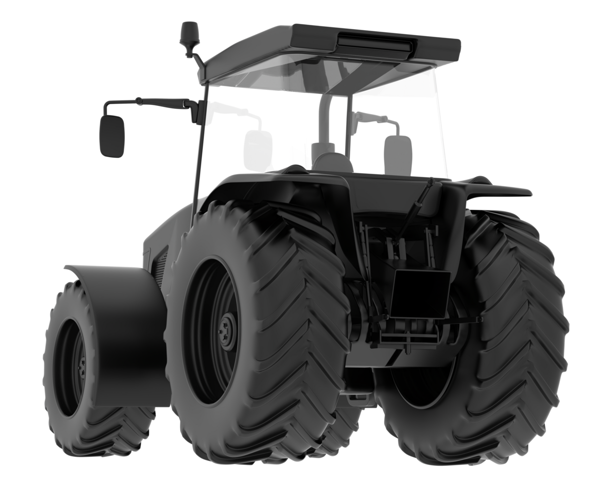 Big tractor isolated on background. 3d rendering - illustration png