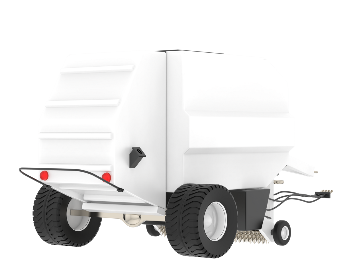 Agricultural trailer isolated on background. 3d rendering - illustration png