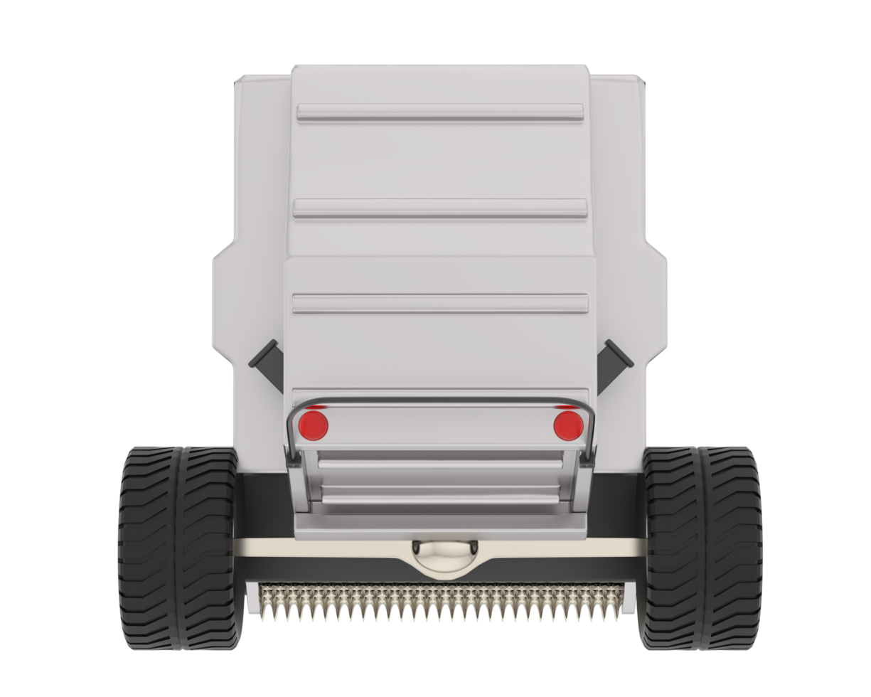 Agricultural trailer isolated on background. 3d rendering - illustration png