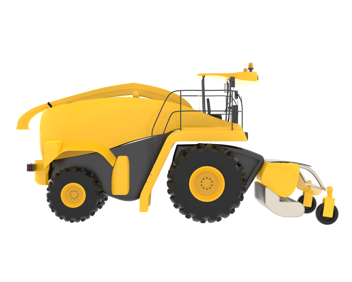 Harvester isolated on background. 3d rendering - illustration png