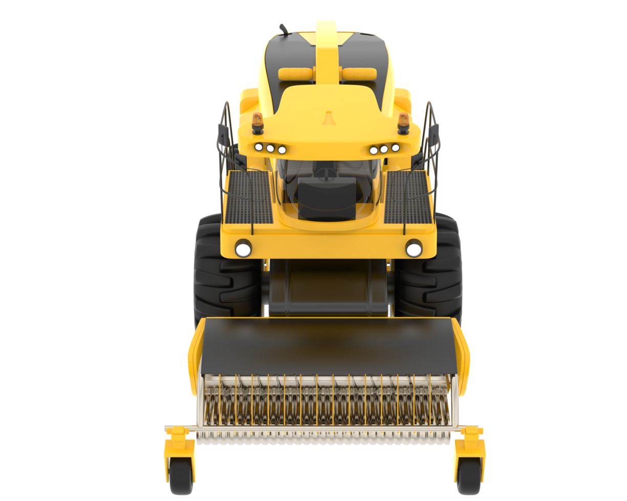 Harvester isolated on background. 3d rendering - illustration png