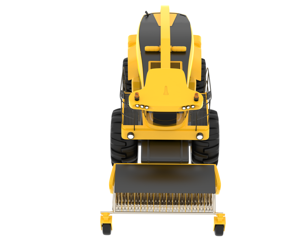 Harvester isolated on background. 3d rendering - illustration png