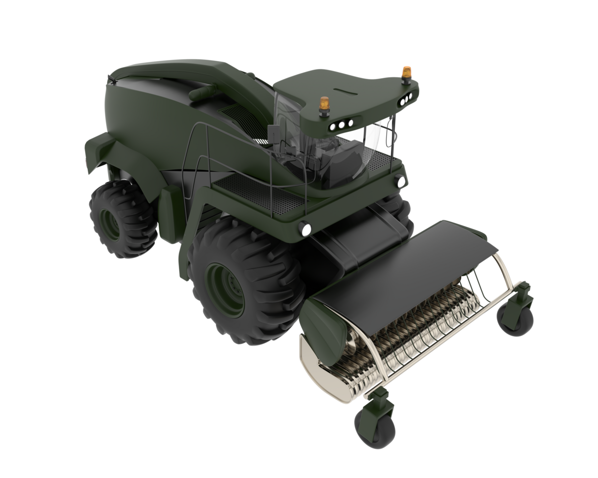 Harvester isolated on background. 3d rendering - illustration png