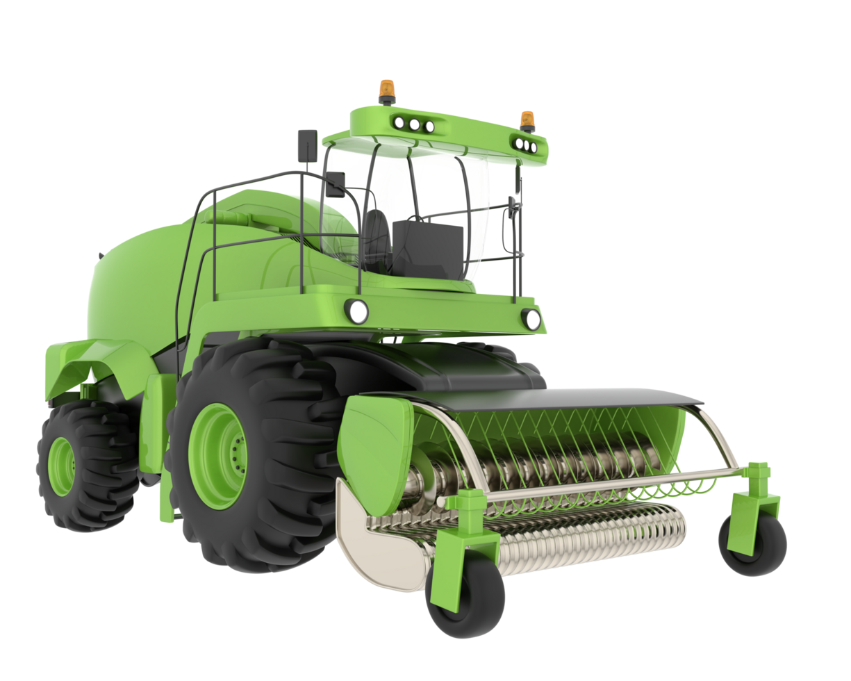 Harvester isolated on background. 3d rendering - illustration png