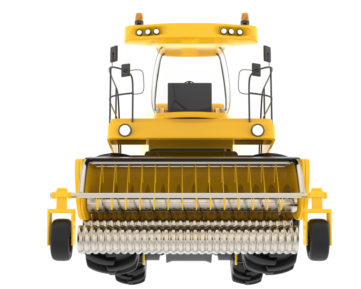 Harvester isolated on background. 3d rendering - illustration png