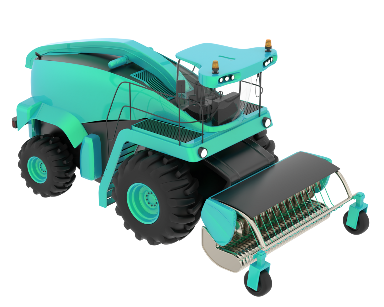 Harvester isolated on background. 3d rendering - illustration png