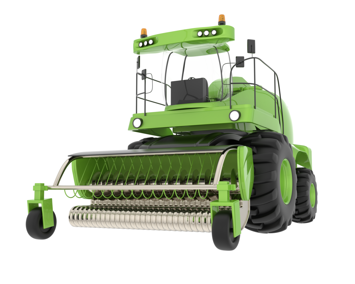 Harvester isolated on background. 3d rendering - illustration png