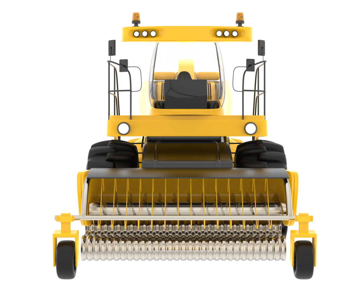 Harvester isolated on background. 3d rendering - illustration png