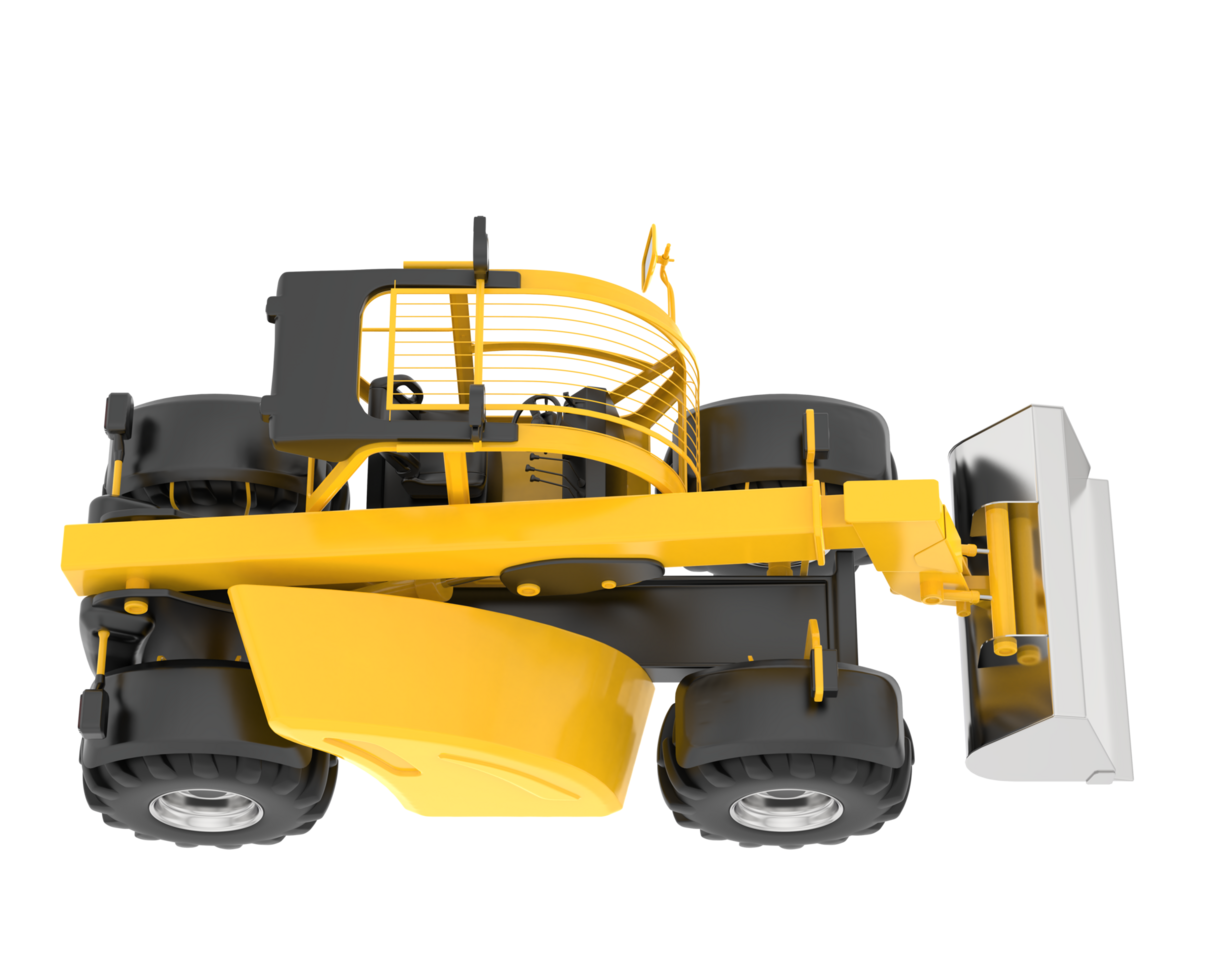 Versatile excavator isolated on background. 3d rendering - illustration png