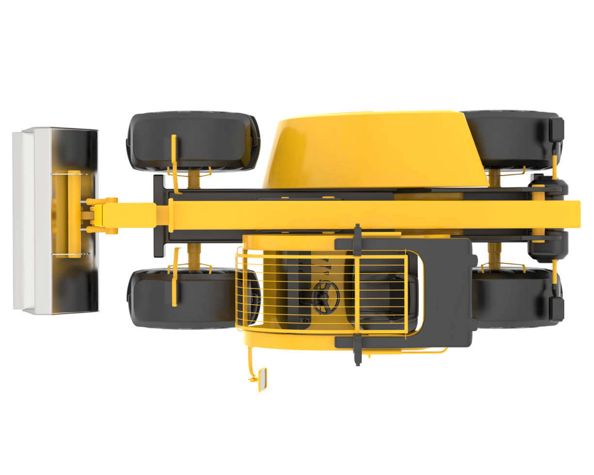 Versatile excavator isolated on background. 3d rendering - illustration png