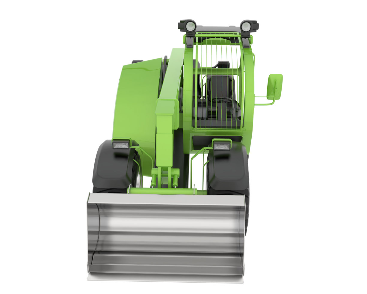 Versatile excavator isolated on background. 3d rendering - illustration png