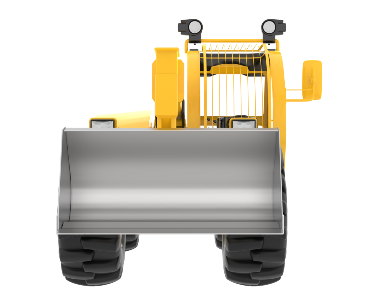 Versatile excavator isolated on background. 3d rendering - illustration png