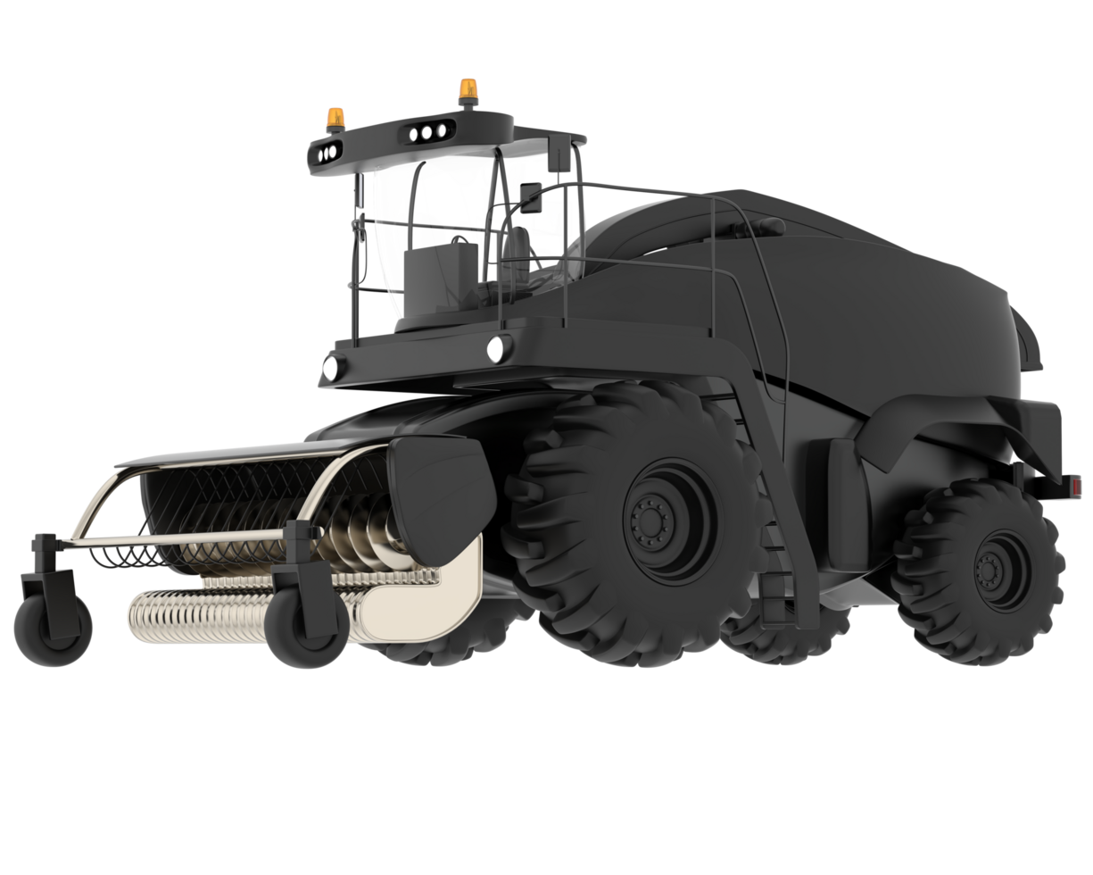 Harvester isolated on background. 3d rendering - illustration png