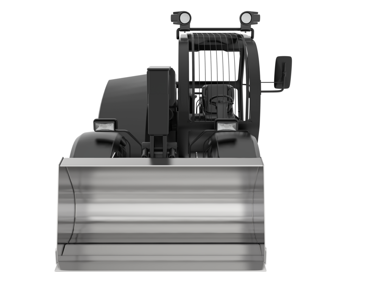 Versatile excavator isolated on background. 3d rendering - illustration png