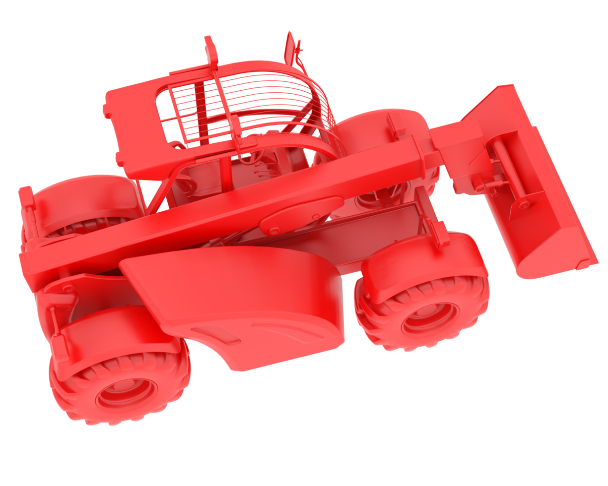 Versatile excavator isolated on background. 3d rendering - illustration png