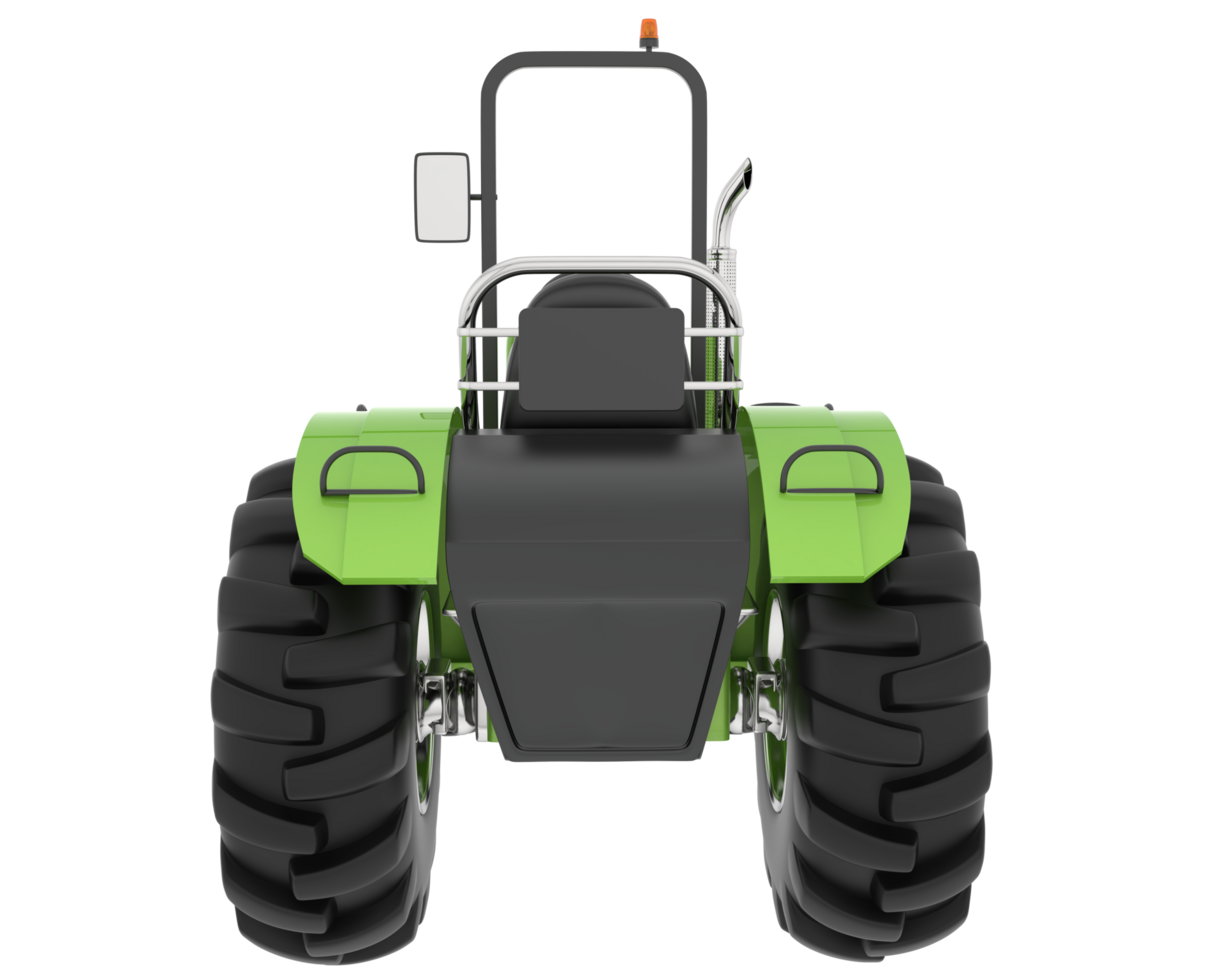 Large tractor isolated on background. 3d rendering - illustration png