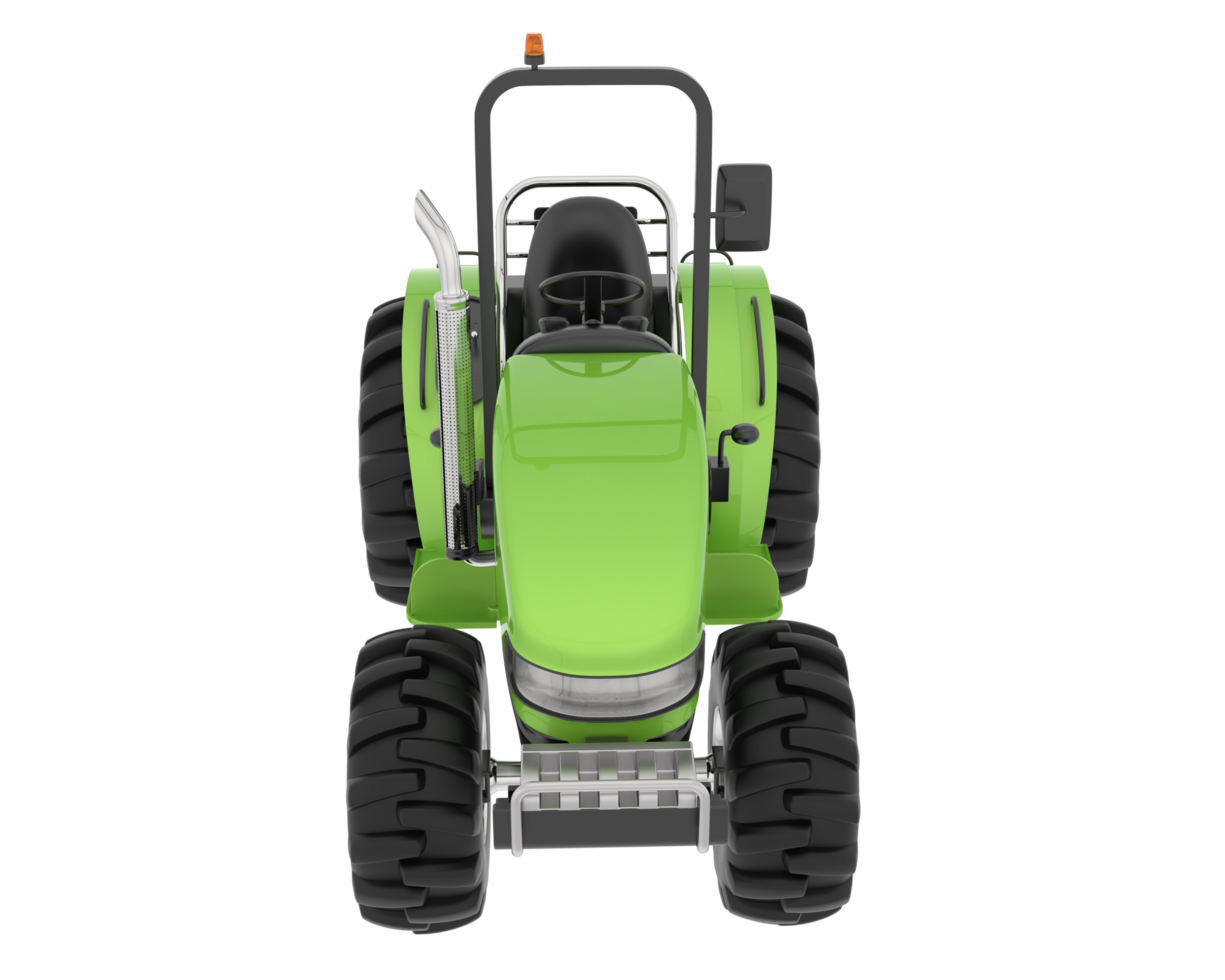 Large tractor isolated on background. 3d rendering - illustration png