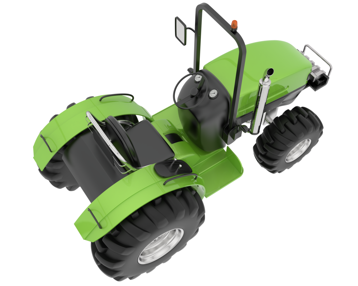 Large tractor isolated on background. 3d rendering - illustration png
