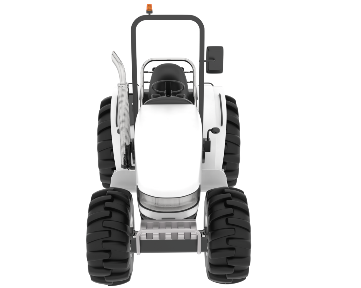 Large tractor isolated on background. 3d rendering - illustration png