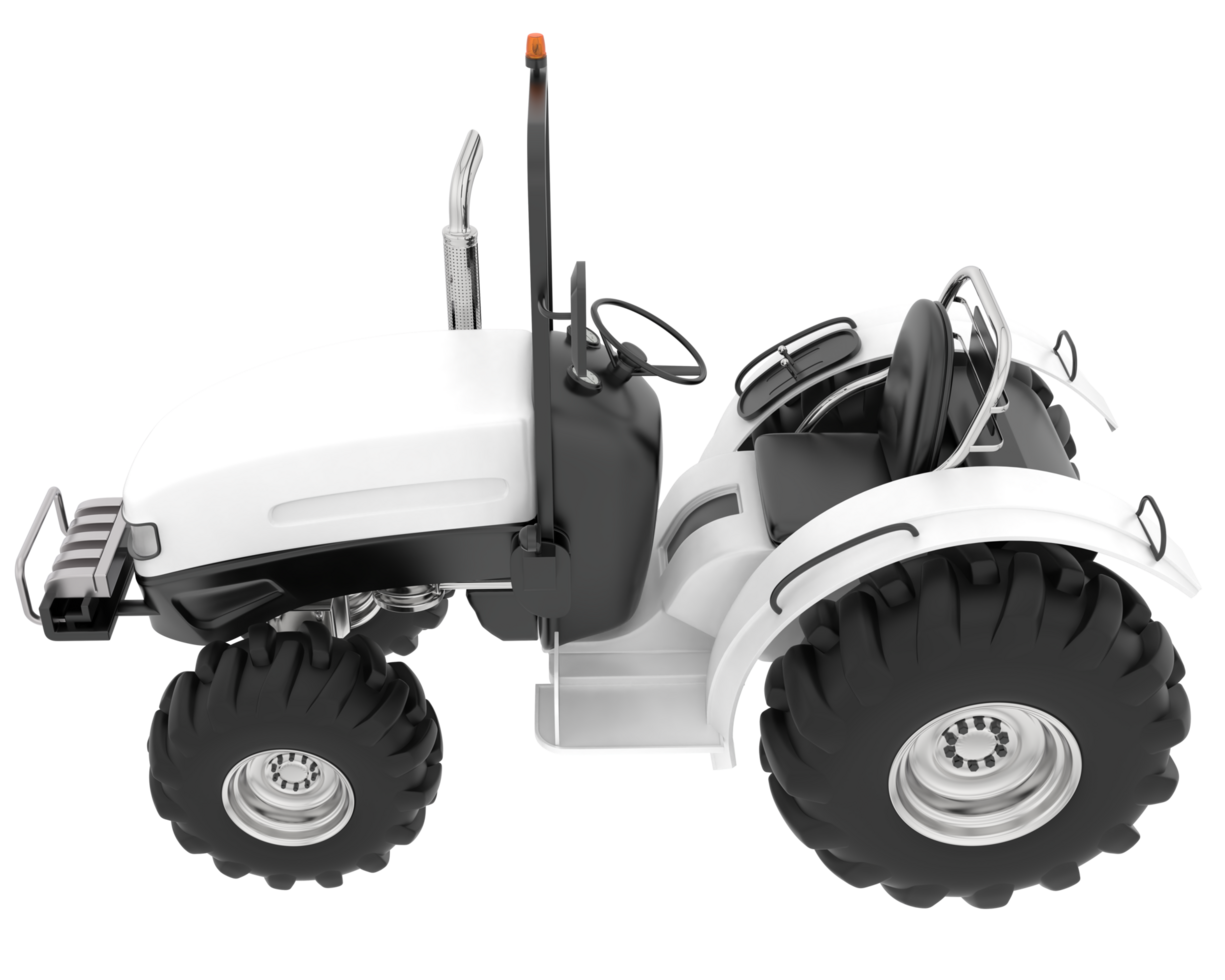 Large tractor isolated on background. 3d rendering - illustration png