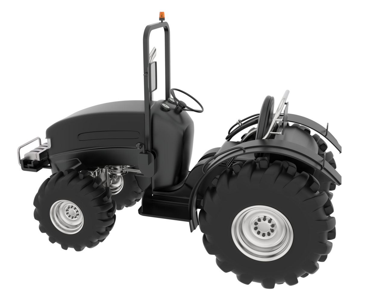 Large tractor isolated on background. 3d rendering - illustration png