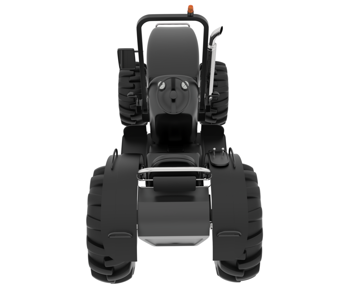 Large tractor isolated on background. 3d rendering - illustration png