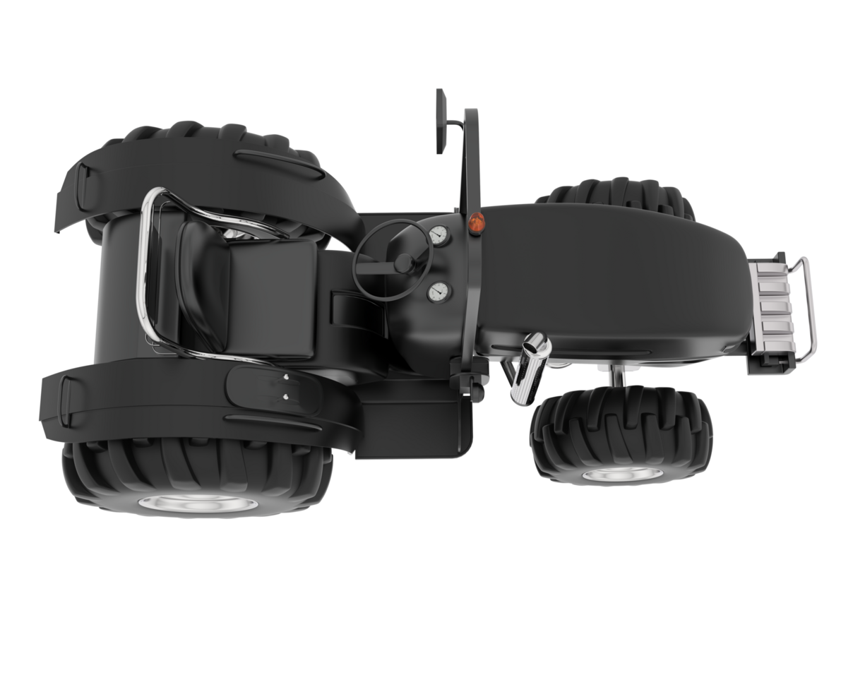 Large tractor isolated on background. 3d rendering - illustration png