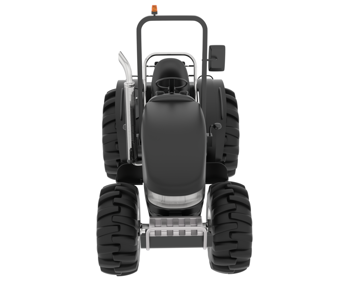 Large tractor isolated on background. 3d rendering - illustration png