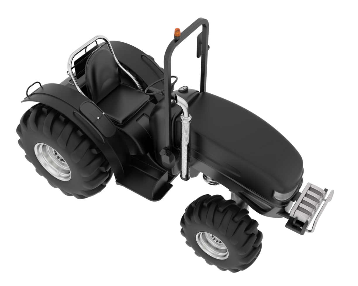 Large tractor isolated on background. 3d rendering - illustration png