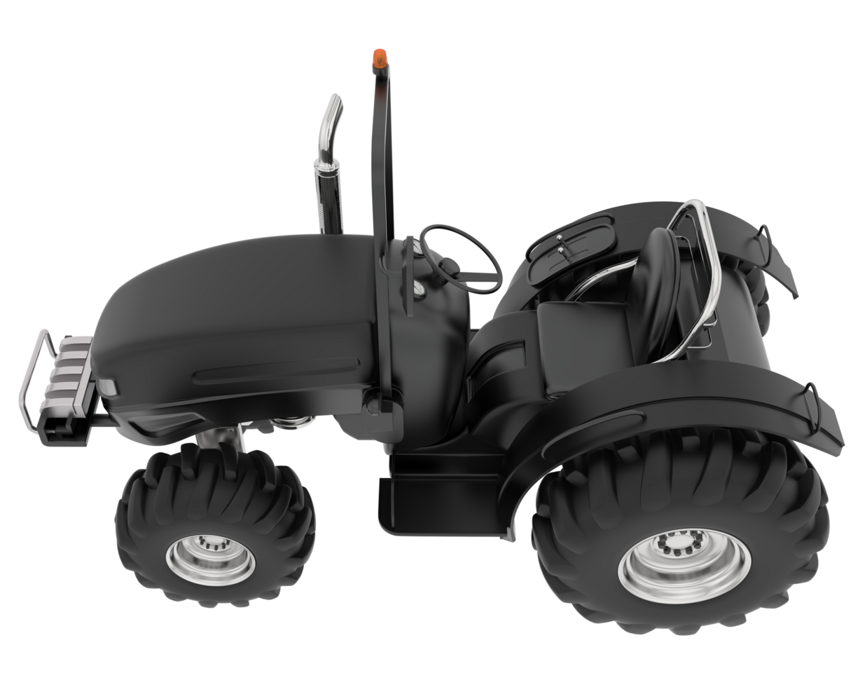 Large tractor isolated on background. 3d rendering - illustration png