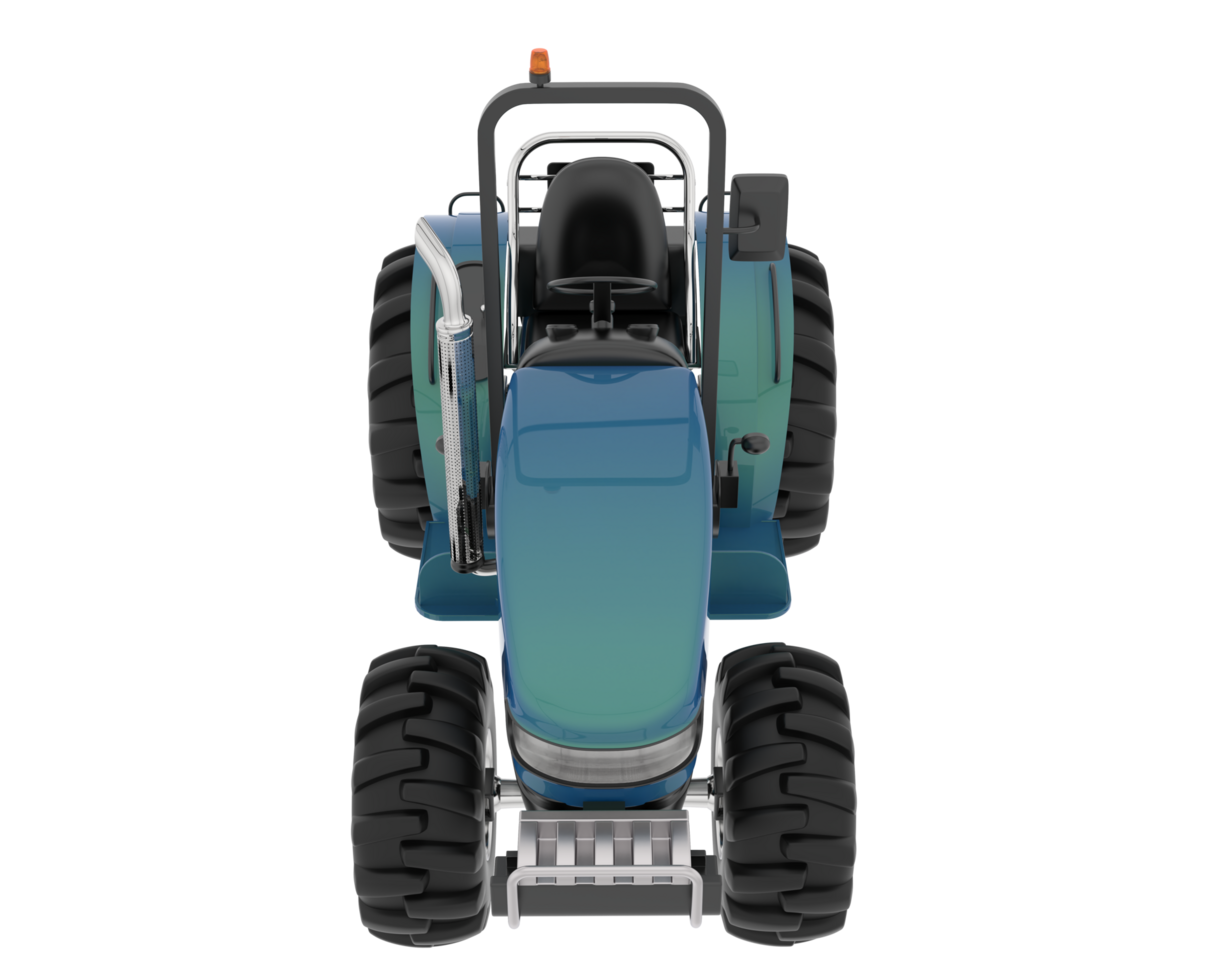 Large tractor isolated on background. 3d rendering - illustration png