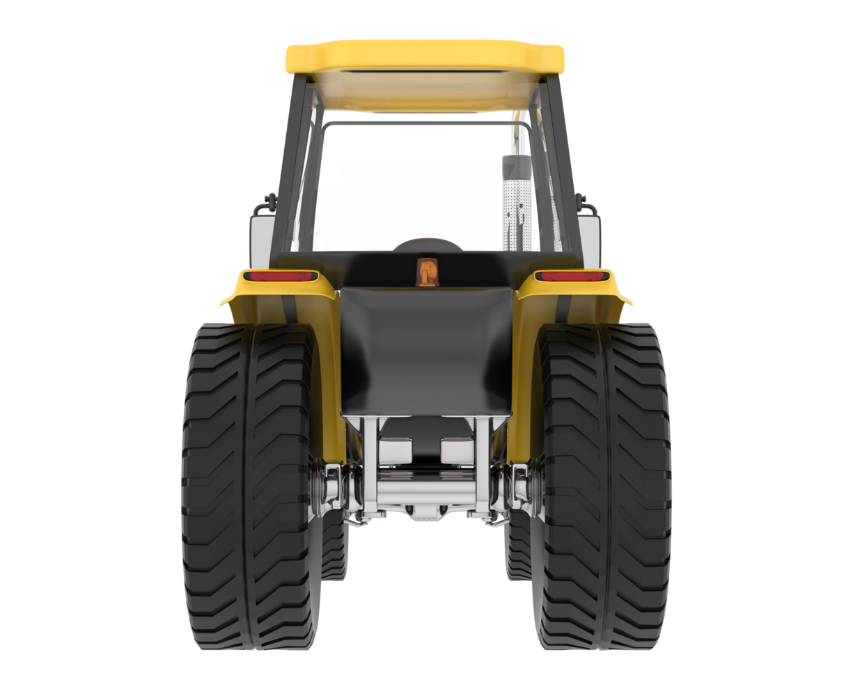 Large tractor isolated on background. 3d rendering - illustration png