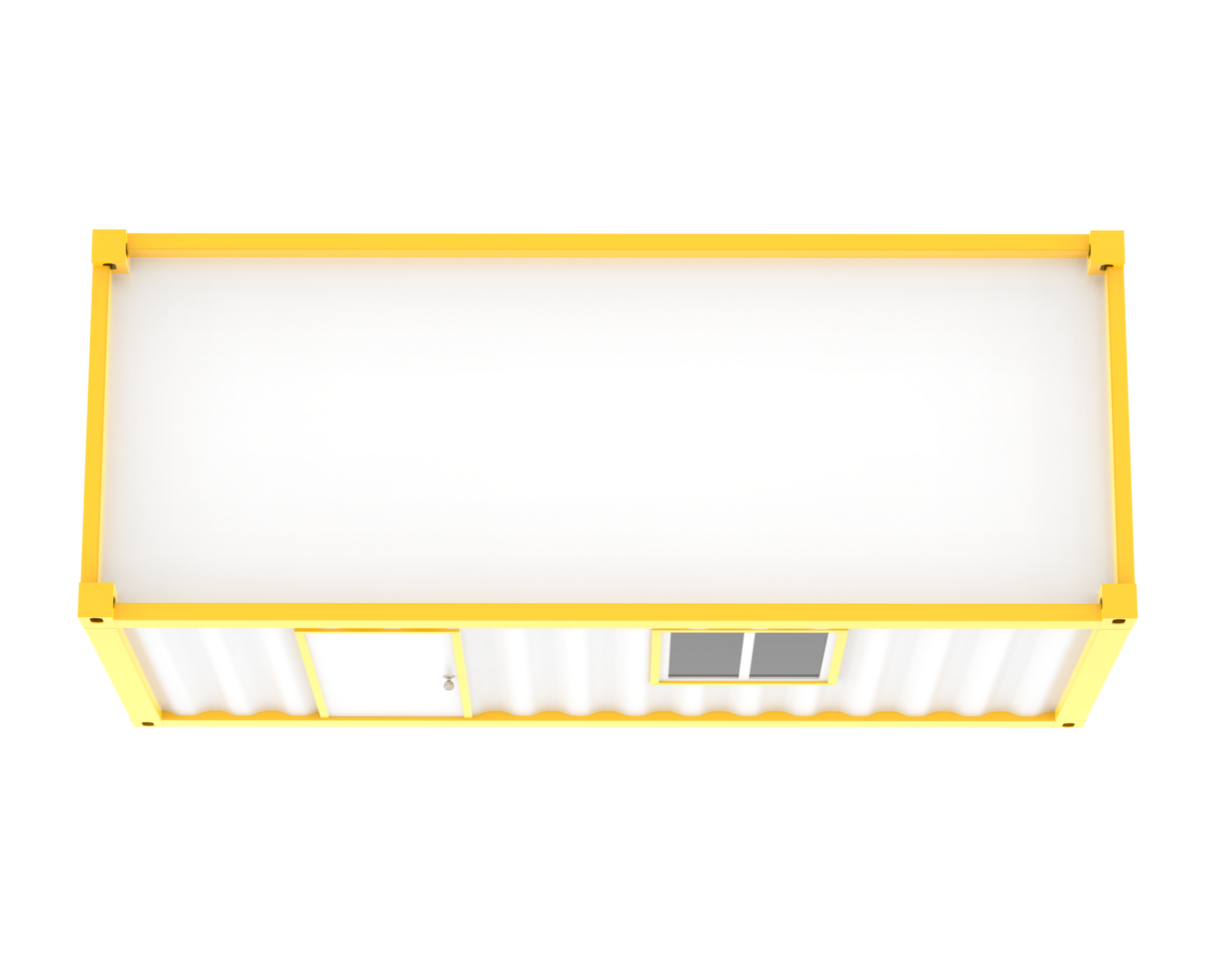 Container isolated on background. 3d rendering - illustration png