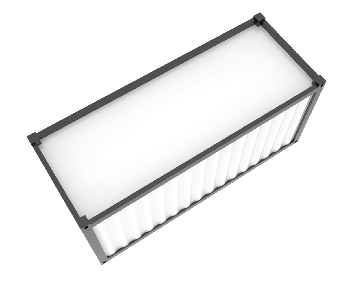 Container isolated on background. 3d rendering - illustration png