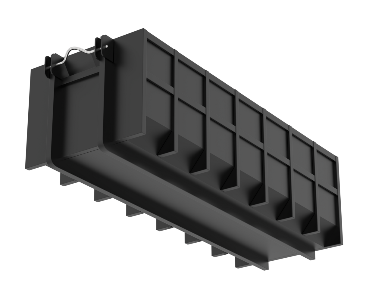 Industrial disposal container isolated on background. 3d rendering - illustration png