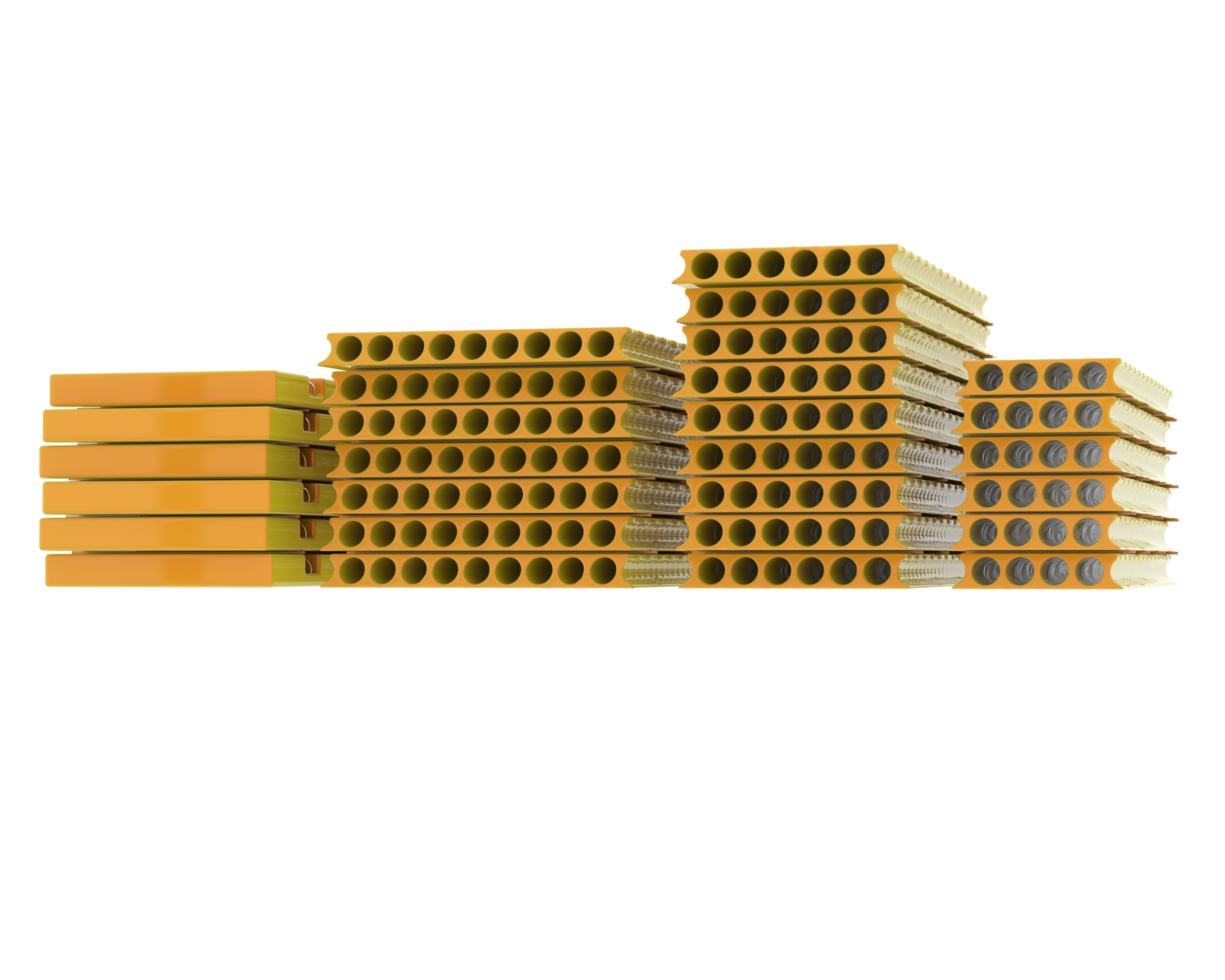 Construction planks isolated on background. 3d rendering - illustration png