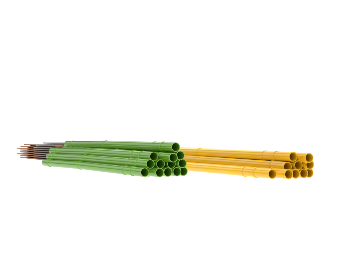 Construction pipes isolated on background. 3d rendering - illustration png