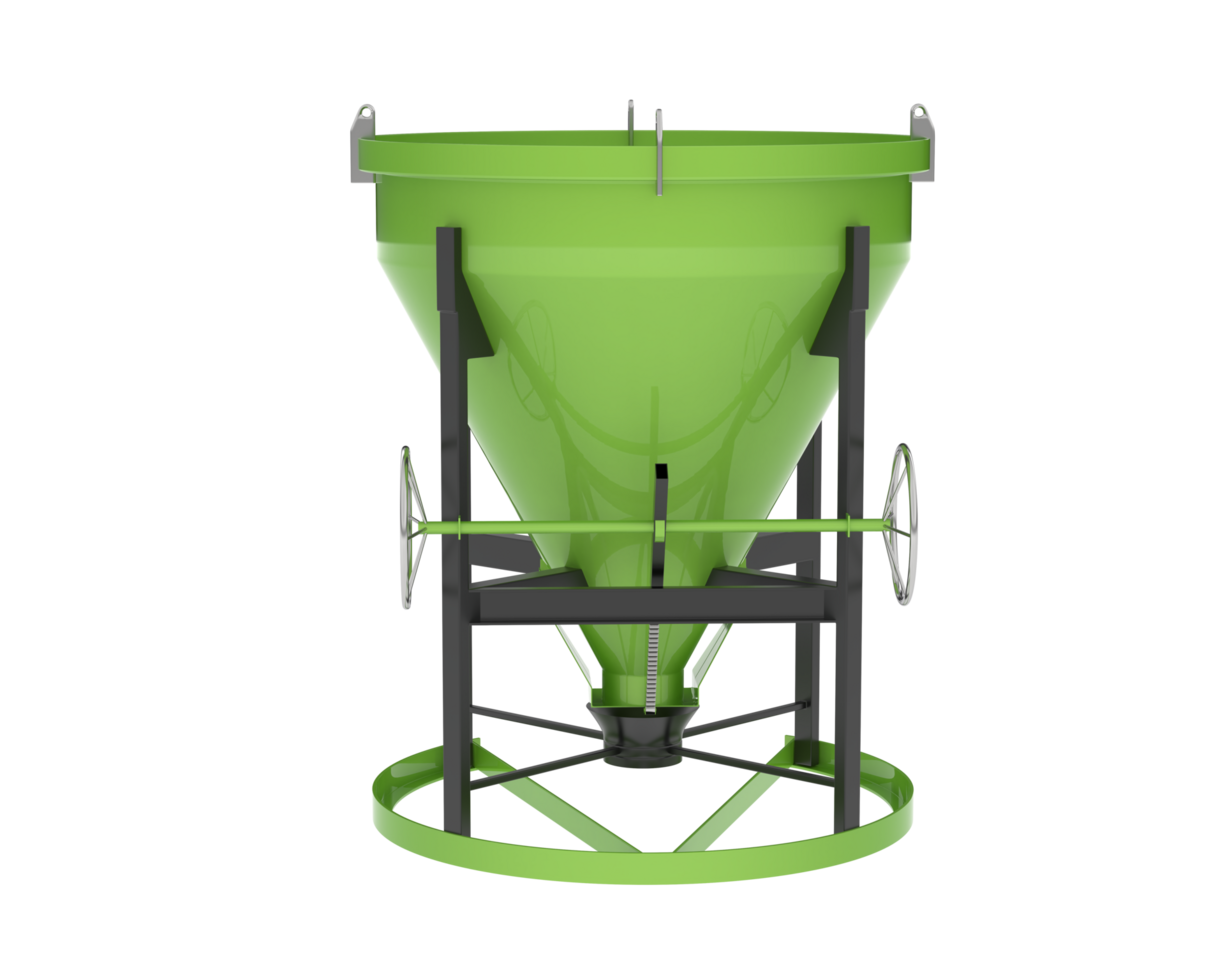 Concrete mixer isolated on background. 3d rendering - illustration png