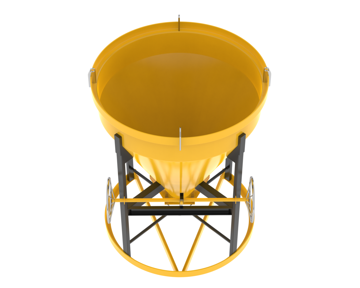 Concrete mixer isolated on background. 3d rendering - illustration png