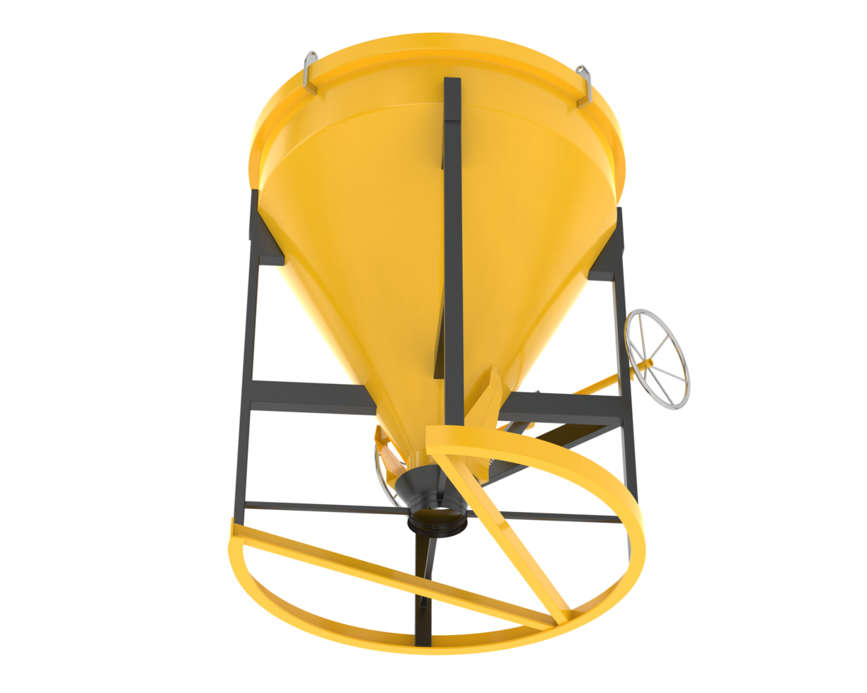 Concrete mixer isolated on background. 3d rendering - illustration png
