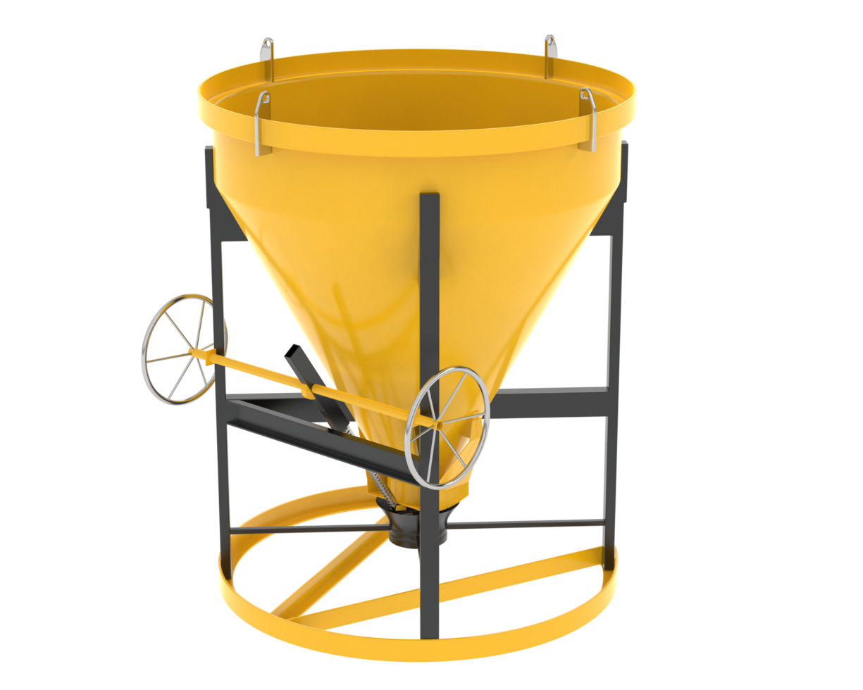 Concrete mixer isolated on background. 3d rendering - illustration png