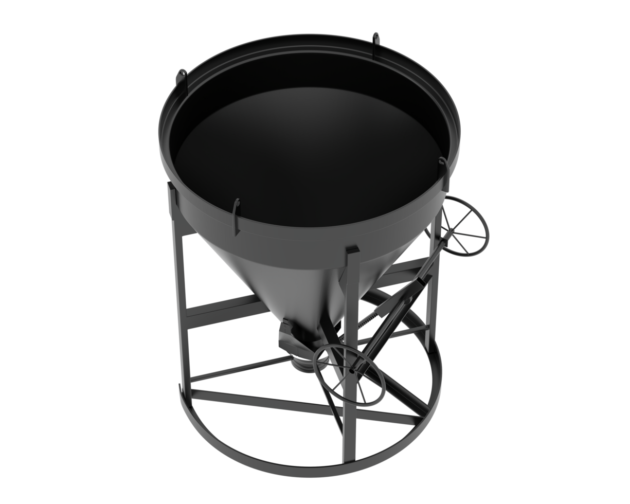 Concrete mixer isolated on background. 3d rendering - illustration png