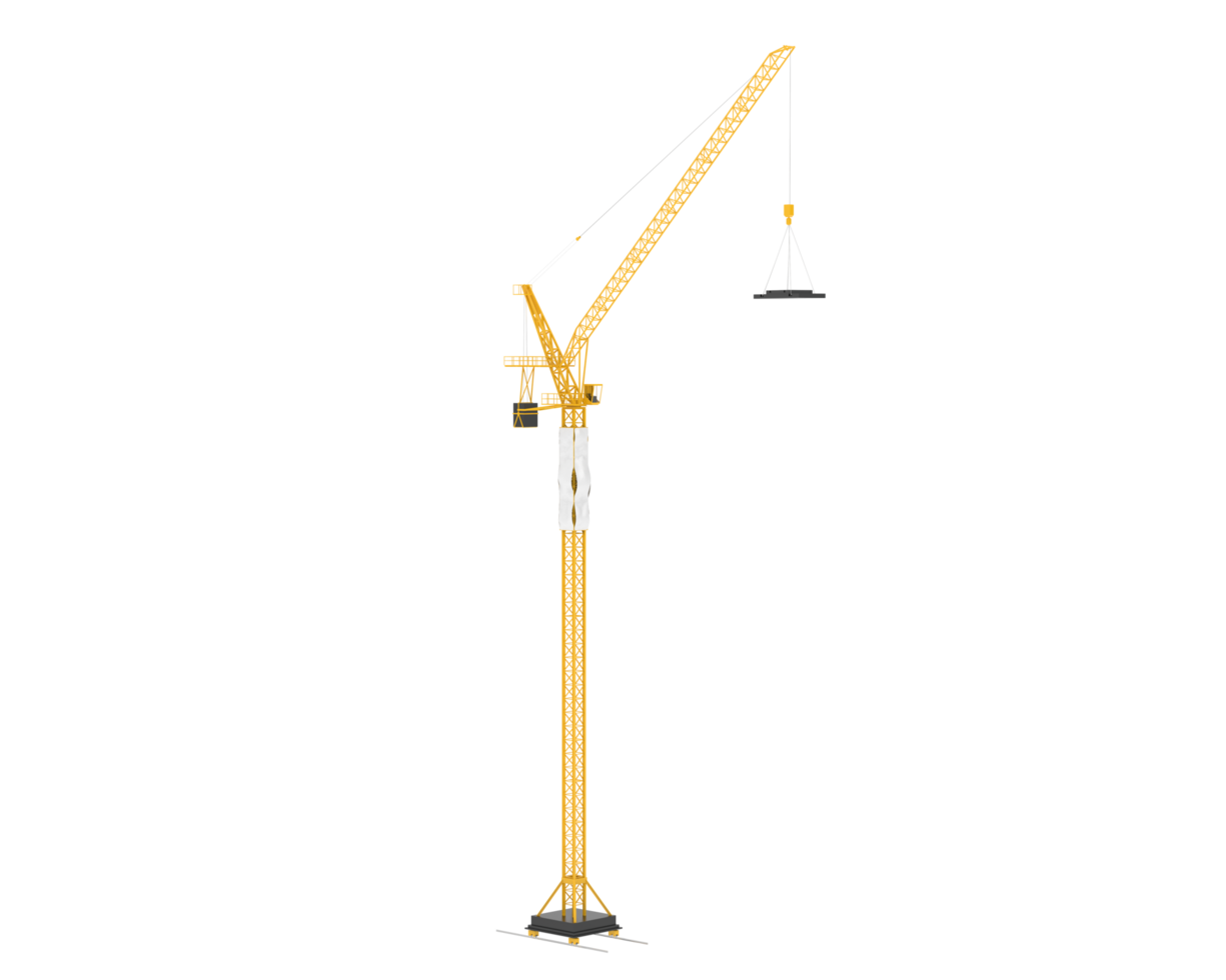 Crane isolated on background. 3d rendering - illustration png