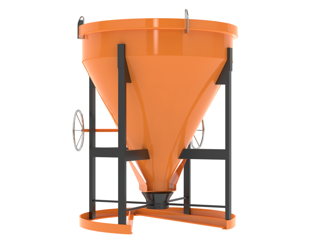 Concrete mixer isolated on background. 3d rendering - illustration png