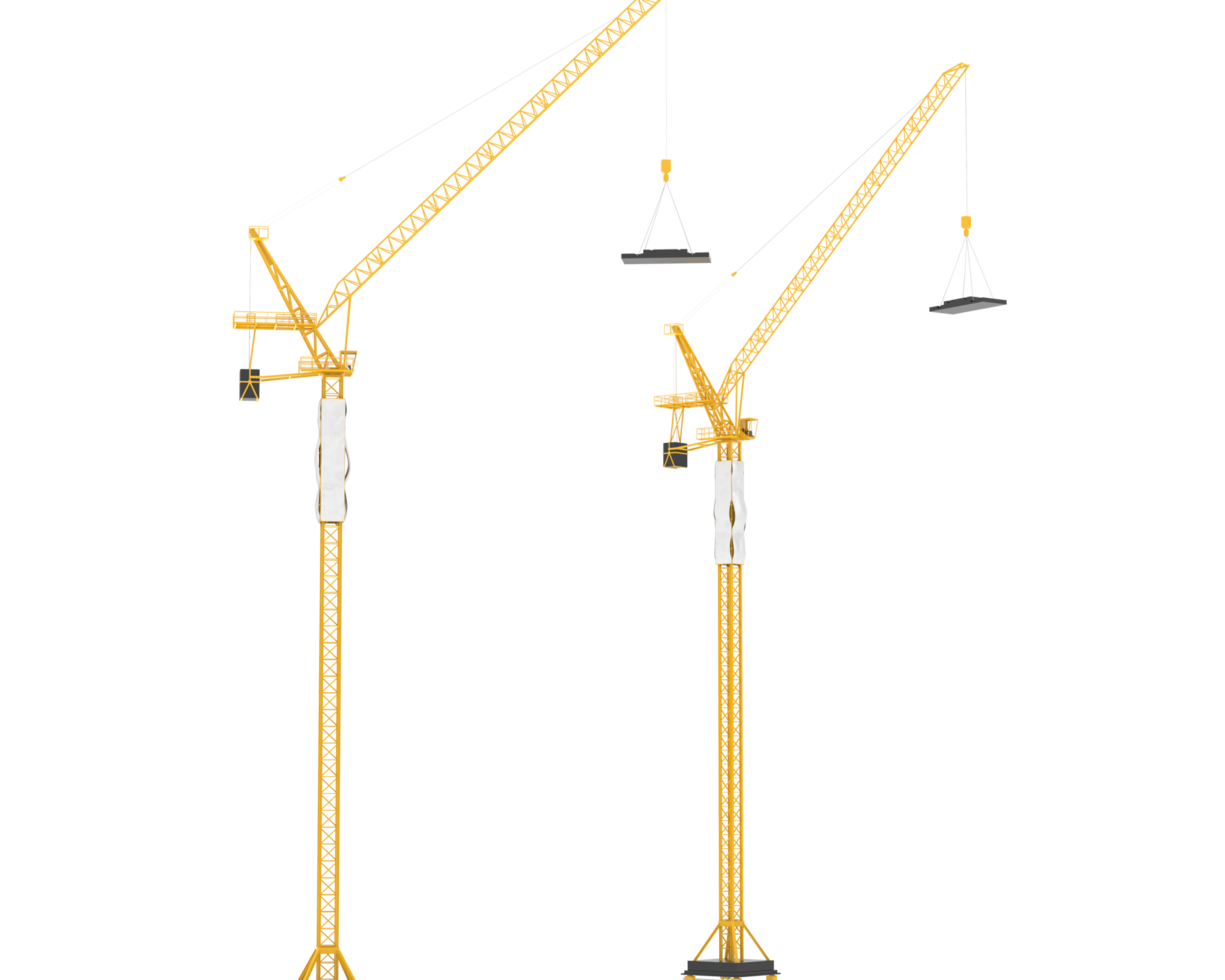 Crane isolated on background. 3d rendering - illustration png