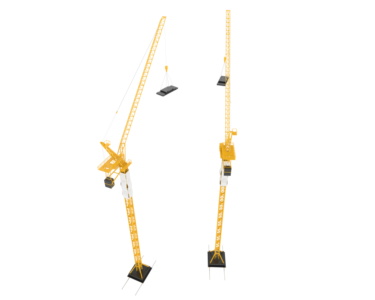 Crane isolated on background. 3d rendering - illustration png